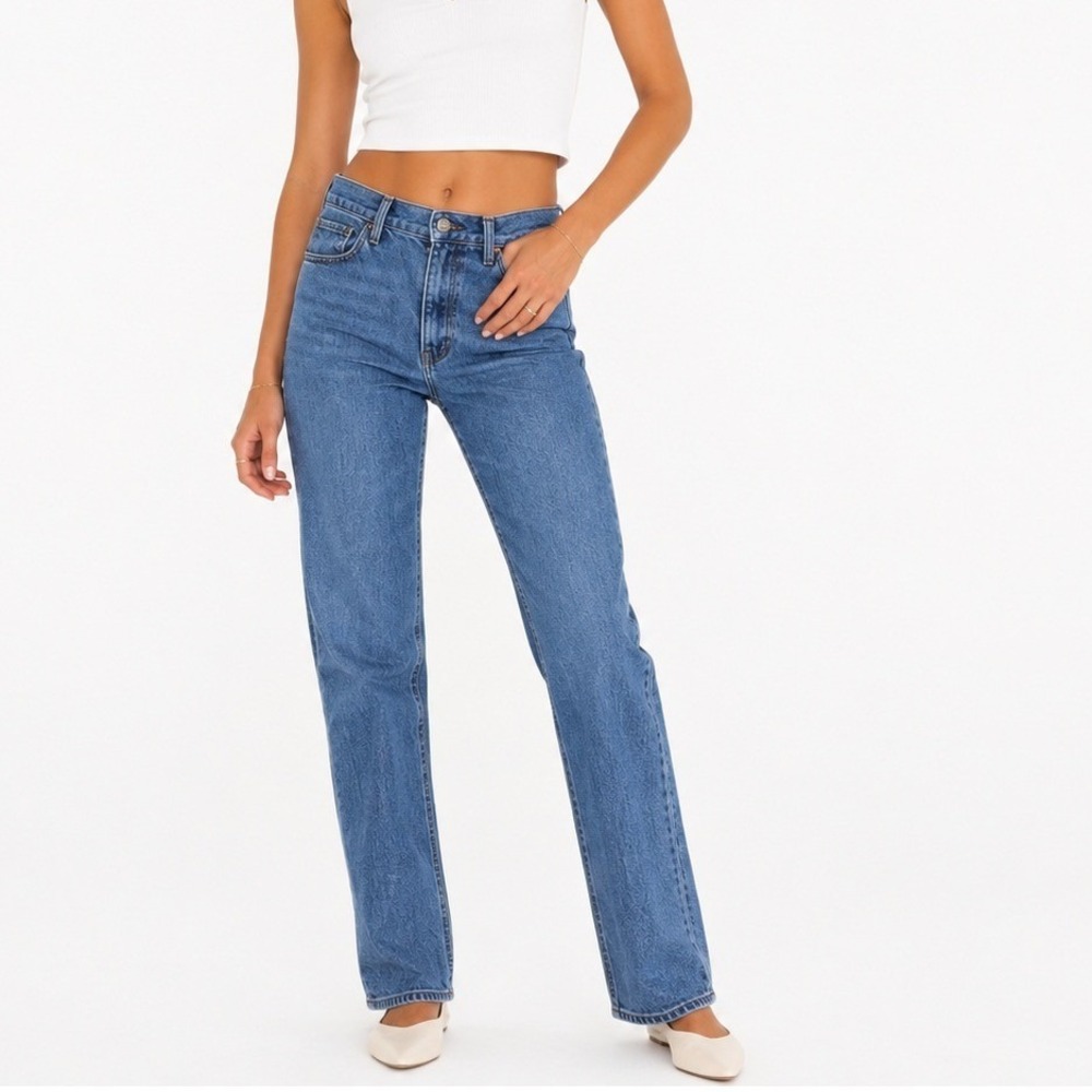 Abercrombie & Fitch The 90s Slim Straight Ultra High Rise Jeans Blue Size 26/2
